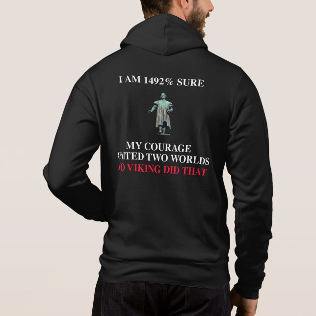 Pull À Capuche 1492% Hoddie avec fermeture éclair (Dos)