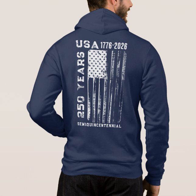 Pull À Capuche 250e anniversaire États-Unis 4 juillet (Dos)