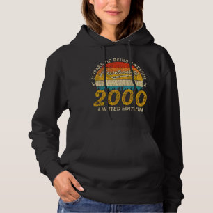 Pull À Capuche 25 Ans 2000 Retro Awesome 25e anniversaire Cadeau