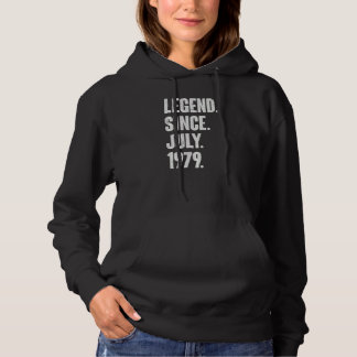 Pull À Capuche 43 ans 43e anniversaire Légende depuis juillet 197