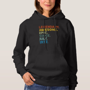 Pull À Capuche 47e anniversaire Hommes femmes épopée stupéfiante 