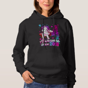 Pull À Capuche 4 Ans Unicorne Flossant 4e Anniversaire Girl Uni