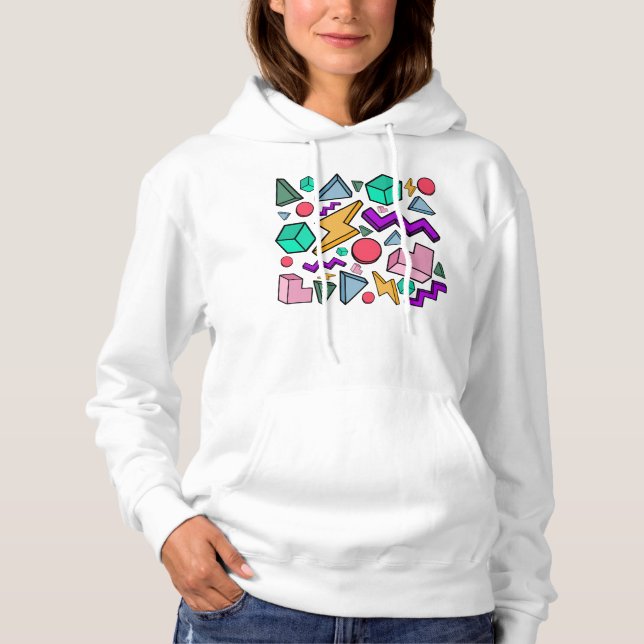 Pull À Capuche 80s esthétique Vintage rétro (Devant)