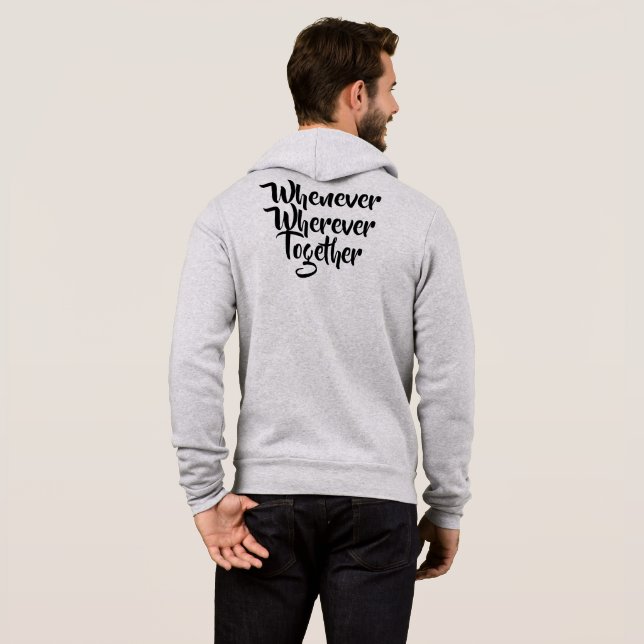 Pull À Capuche À chaque fois, partout, ensemble T-shirt (Dos entier)