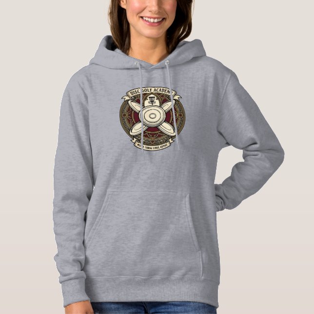 Pull À Capuche Académie de Disc Golf Crest (Devant)