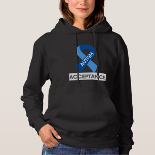 Pull À Capuche Acceptation de l'autisme Ruban bleu