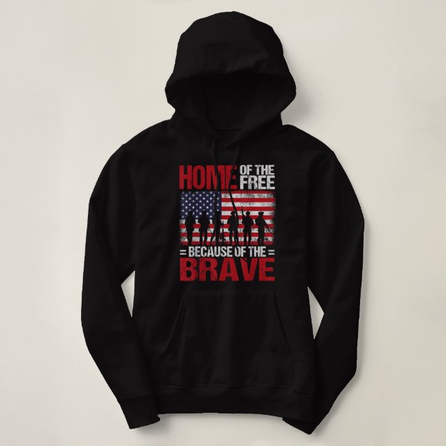Pull À Capuche Accueil De La Liberté À Cause Du Brave Vétérinaire (Design devant)