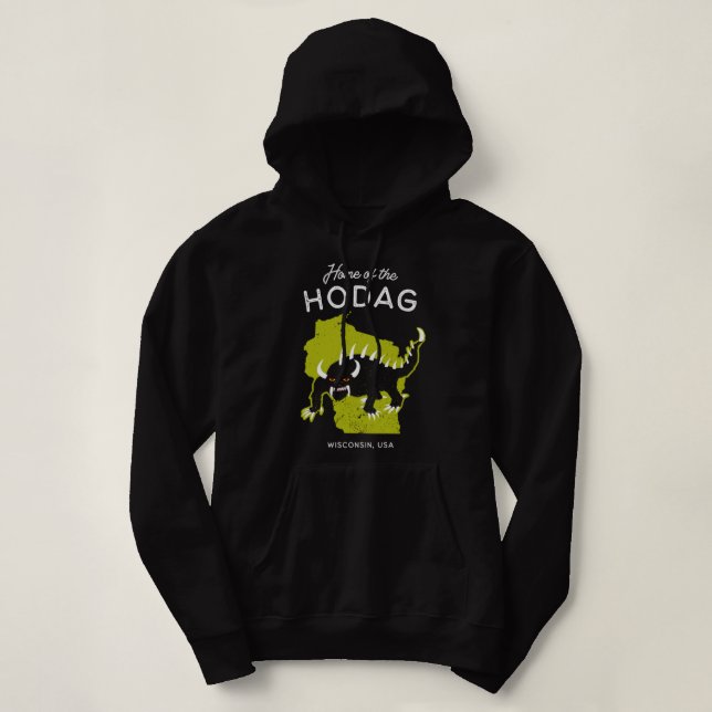 Pull À Capuche Accueil du Hodag - Wisconsin, USA Cryptid Pullove (Design devant)