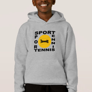 Pull à capuche acier enfants DESIGN SPORT TENNIS