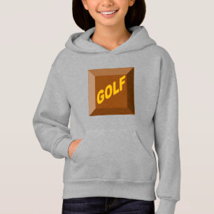 Pull à capuche acier filles CHOCOLAT GOLF