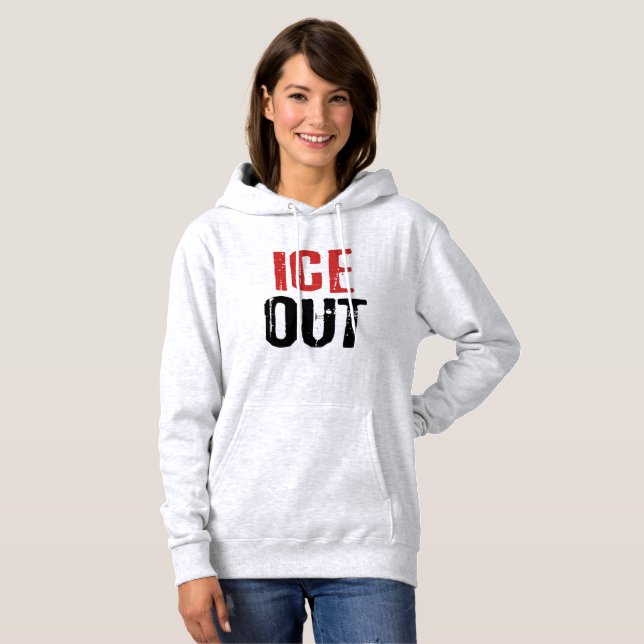 Pull À Capuche Activisme politique anti-glace de protestation (Devant entier)