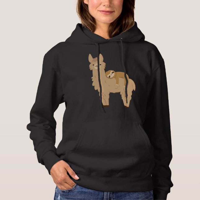 Pull À Capuche Adorable Parfum Relaxant Sur Une Llama Drôle Llama (Devant)