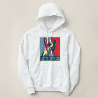 Pull À Capuche Affiche d'espoir de Boston Terrier