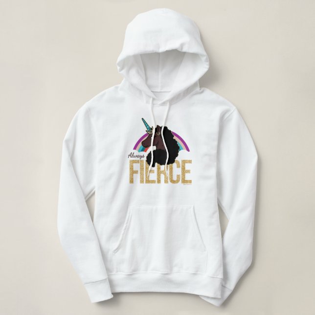 Pull À Capuche Afro Unicorn | Magique - Toujours fière (Design devant)