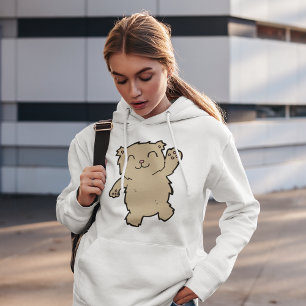 Pull À Capuche Agiter Adorable Ours Souriant