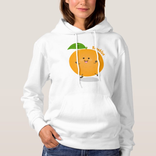 Pull À Capuche Agréable agrumes d'orange (Devant)