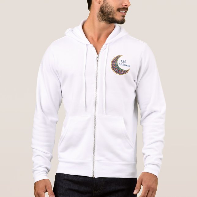 Pull À Capuche Aïd Moubarak - Fête de la joie et des bénédictions (Devant)