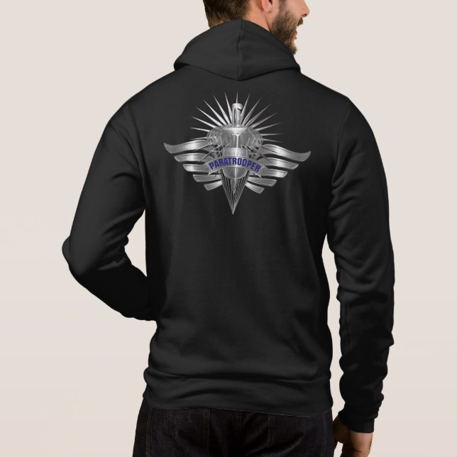 Pull À Capuche Ailes personnalisées conçues pour un superbe parac (Dos)