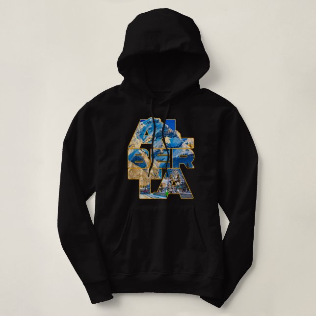 Pull À Capuche Alberta Banff City Rocky Mountain Canada Visiteur  (Design devant)