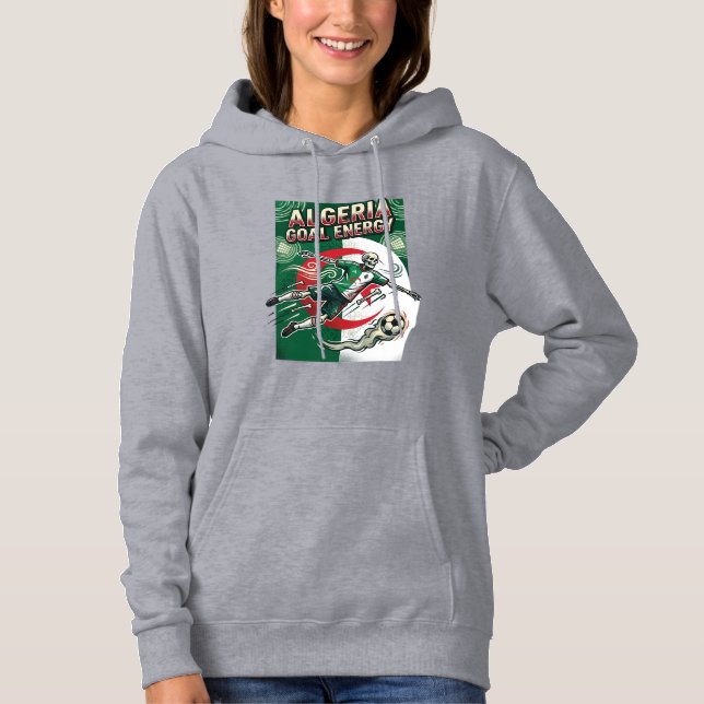 Pull À Capuche Algérie But Énergie Squelette Attaquant Nations Gr (Devant)