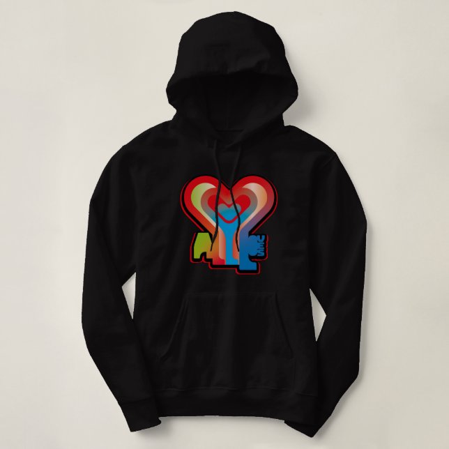 PULL À CAPUCHE ALL LOVES  BY MASANSER (Design devant)