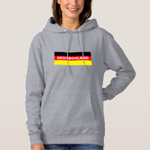 Pull À Capuche Allemagne aux couleurs du drapeau allemand