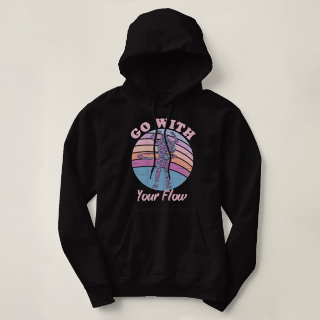 Pull À Capuche Aller avec votre Dancer de Flux Hoop Hooping Hoop  (Design devant)