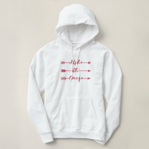 Pull À Capuche Alpha flèches d'Omega de Chi