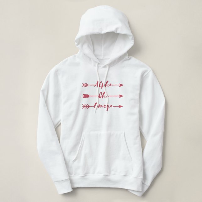 Pull À Capuche Alpha flèches d'Omega | de Chi (Design devant)