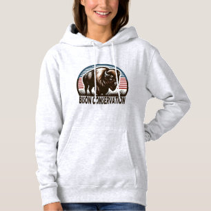 Pull À Capuche American Bison Conservation World Wildlife Day