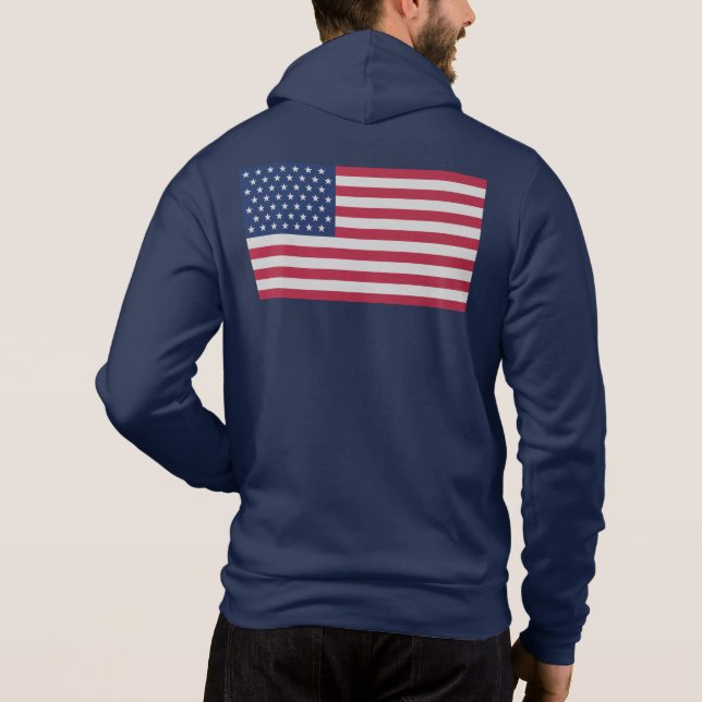 Pull À Capuche American Flag Collection classique d'origine (Dos)
