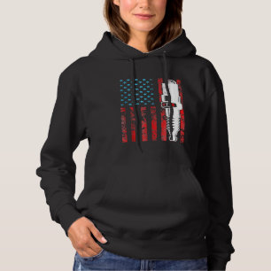 Pull À Capuche American Flag Spark voiture Vintage Usa