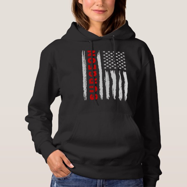 Pull À Capuche American Flag Surgeon US USA Flag (Devant)