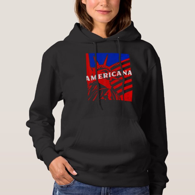 Pull À Capuche Americana Statue of Liberty BJJ Jiu Jitsu MMA Figh (Devant)