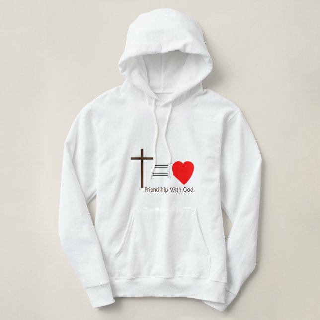 Pull À Capuche Amitié avec Dieu (Design devant)