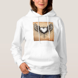 Pull À Capuche Amour intemporel : T-shirt traditionnel inspiré du
