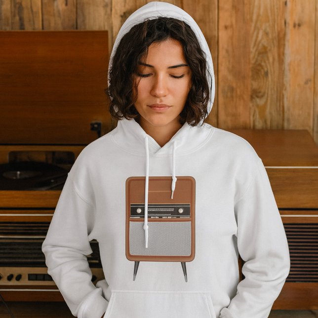 Pull À Capuche Amoureux de la musique rétro du milieu du siècle (Créateur téléchargé)