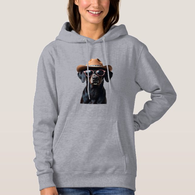 Pull À Capuche Amoureux des chiens AMÉRICAINS pit bull (3) (Devant)