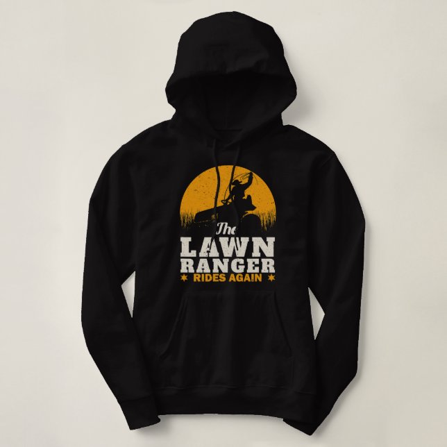 Pull À Capuche Amusant tondeuse à gazon Cowboy Ranger Ranger Jard (Design devant)