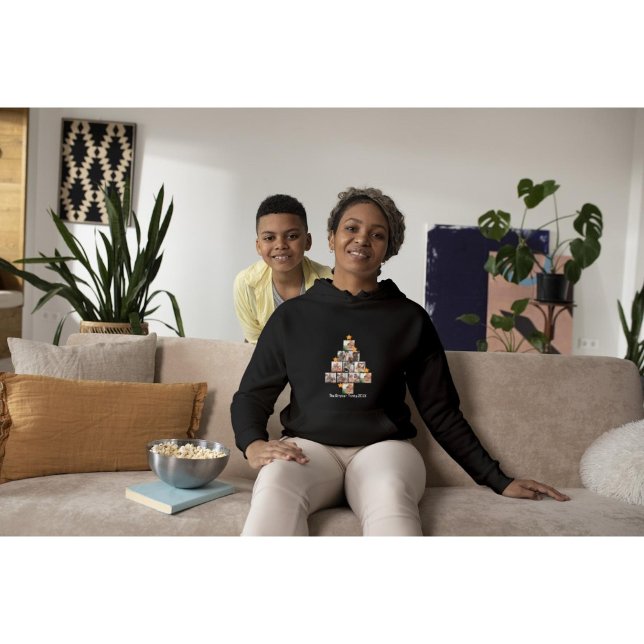 Pull À Capuche Amusement personnalisé Famille Noël 11 Photo Colla (Créateur téléchargé)