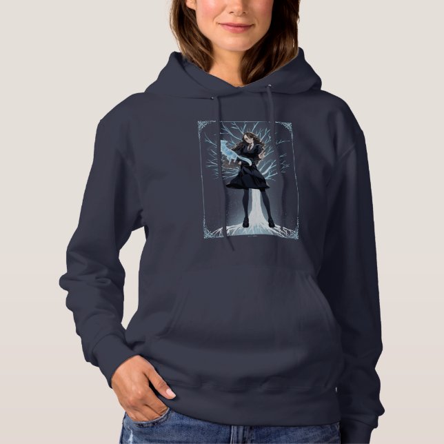 Pull À Capuche Anime le Patronus loutre d'Hermione Granger (Devant)