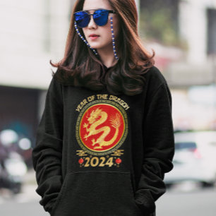 Pull À Capuche Année du Dragon 2024 - Nouvel An Chinois 2024 Ho