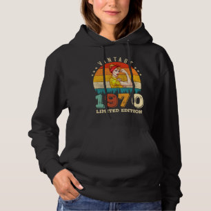 Pull À Capuche anniversaire de 55 ans 1970 Vintage 55e anniversai