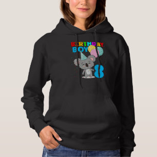 Pull À Capuche Anniversaire Garçon 8 Koala Ours 8 Anniversaire Th