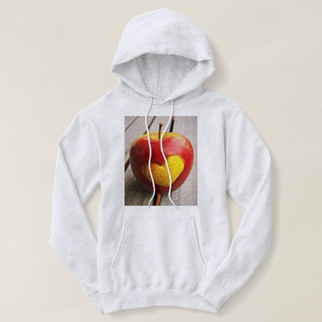 Pull À Capuche "Apple Love" Jolie photo. Acheter maintenant (Design devant)