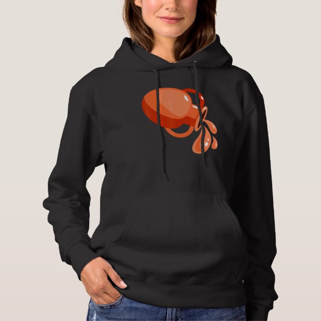 Pull À Capuche Aquarius Zodiac Horoscope Astrologie Astronomie Fe (Devant)