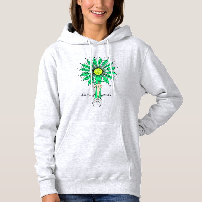 Pull À Capuche Arbre symbolique de l'alchimie (Devant)