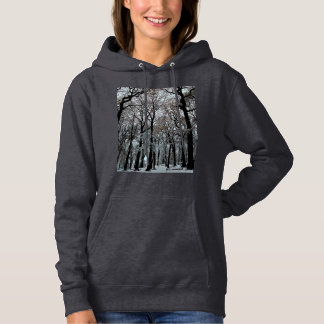 Pull À Capuche Arbres, dans la neige