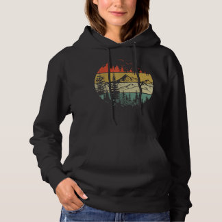 Pull À Capuche Arbres Forêts Rétro Nature Femmes Hommes Vinta