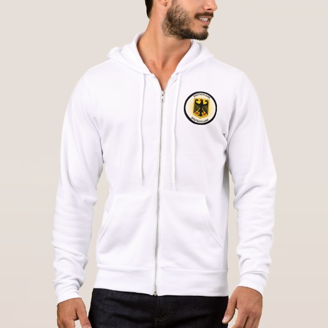 Pull À Capuche Armoiries d'Allemagne forme de cercle (Devant)